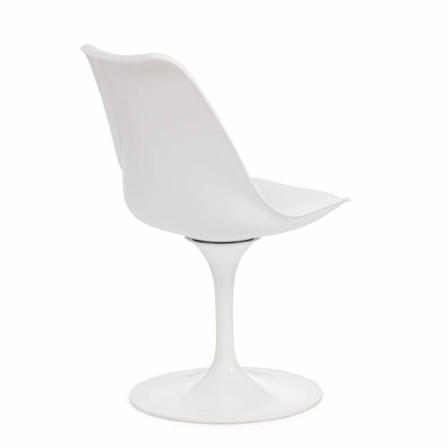 Стул TULIP FASHION CHAIR (mod.109) / 1 шт. в упаковке металл/пластик/PU, 48 x 55 x 81см, белый / белый белый металл/пластик/PU Стул TULIP FASHION CHAIR (mod.109) / 1 шт. в упаковке металл/пластик/PU, 48 x 55 x 81см, белый / белый белый металл/пластик/PU