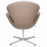 Кресло SWAN STYLE CHAIR латте, экокожа