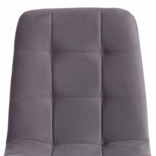 Стул CHILLY MAX / 1 шт. в упаковке Велюр/металл , 45 х 54 х 90 см , темно-серый/черный темно-серый Велюр/металл