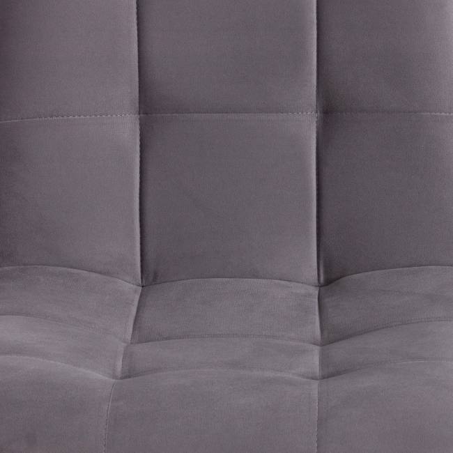 Стул CHILLY MAX / 1 шт. в упаковке Велюр/металл , 45 х 54 х 90 см , темно-серый/черный темно-серый Велюр/металл