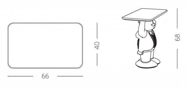 Столик пластиковый сервировочный Together Standard 660х400х680 мм Столик пластиковый сервировочный Together Standard 660х400х680 мм