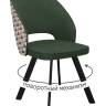 Стул DikLine 274 поворотный SB1/A2 зеленый, ножки черные