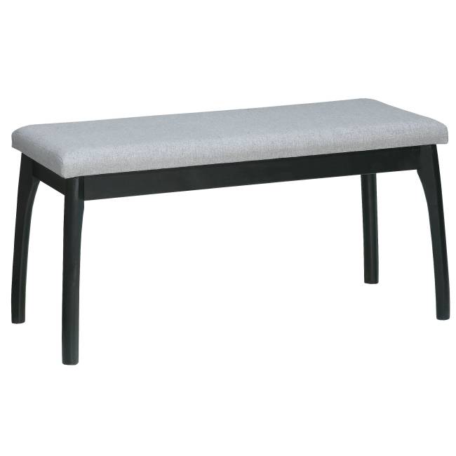 Скамья для прихожей мягкая, ткань серый, каркас венге Скамья для прихожей мягкая, ткань серый, каркас венге