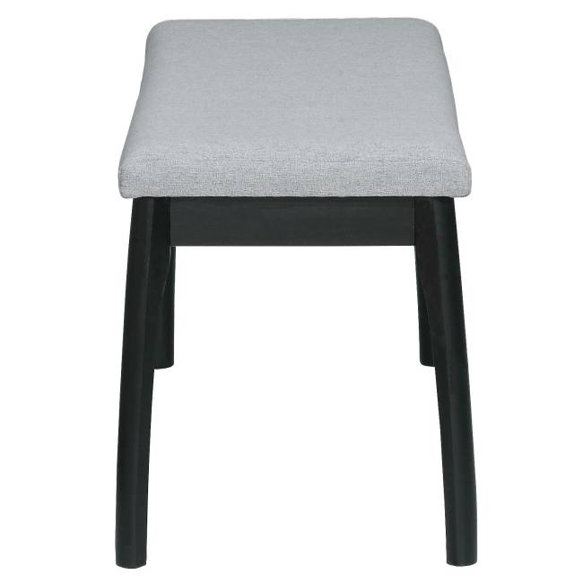 Скамья для прихожей мягкая, ткань серый, каркас венге Скамья для прихожей мягкая, ткань серый, каркас венге