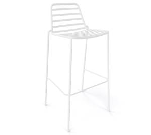 Стул металлический барный Link белый 460х420х960 мм