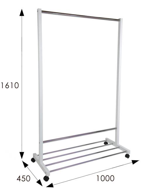 Вешалка напольная В 35Н белый