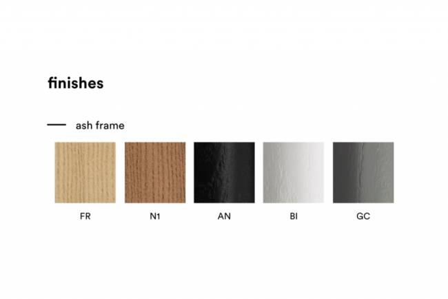 Стул деревянный с обивкой Osaka беленый ясень 475х530х780 мм