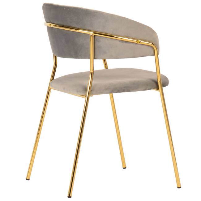 Комплект из 4-х стульев Turin латте, золотые ножки Комплект из 4-х стульев Turin латте, золотые ножки