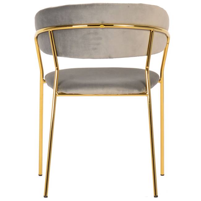 Комплект из 4-х стульев Turin латте, золотые ножки Комплект из 4-х стульев Turin латте, золотые ножки