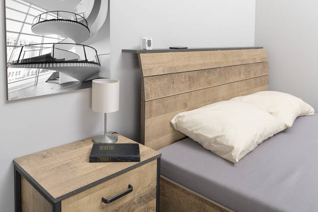 Кровать 1600 Трувор 11.34 цвет дуб гранж песочный/интра