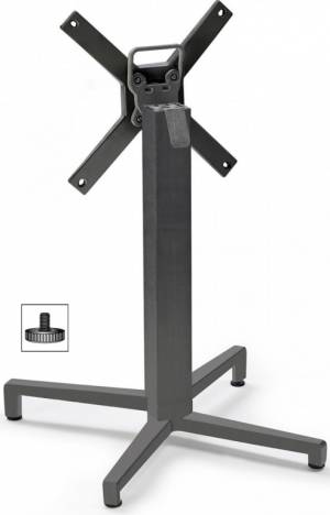 Подстолье металлическое складное Domino антрацит 490х540х730 мм