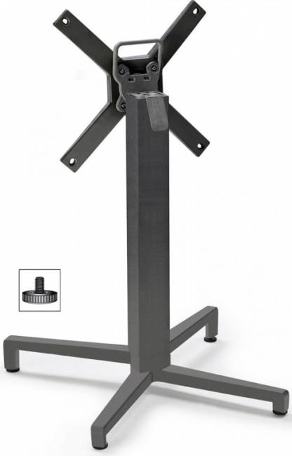 Подстолье металлическое складное Domino антрацит 490х540х730 мм