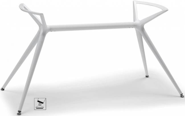 Подстолье металлическое двойное Metropolis L белый 1200х620х740 мм