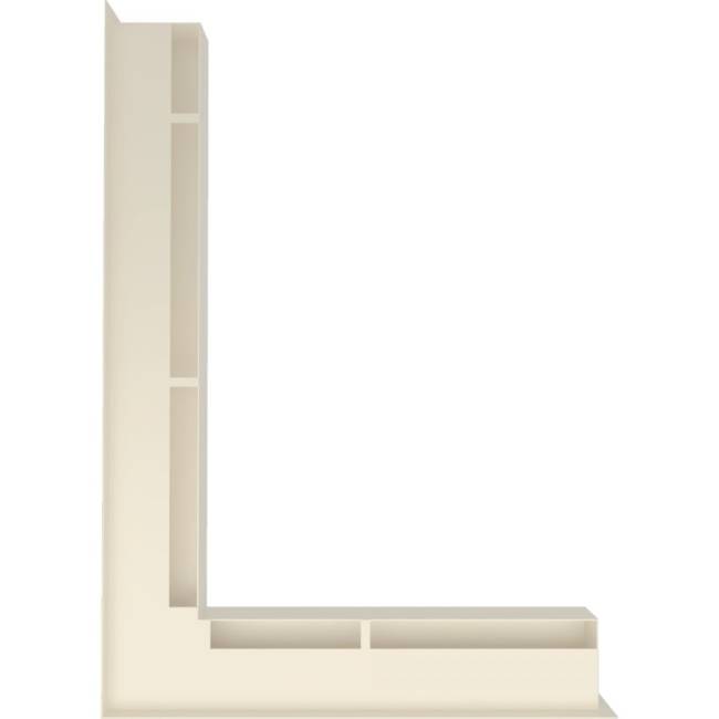 Решетка Kratki Люфт 60 угловая левая бежевая