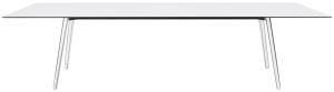 Стол ламинированный Squid алюминиевый, белый 2990х1200х730 мм