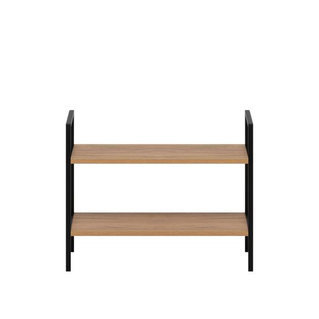 Стеллаж Leset Стилвуд 22 широкий, 2 полки Чёрный