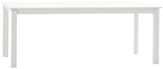 Стол металлический раздвижной Panarea белый 2000-3000х1100х760 мм