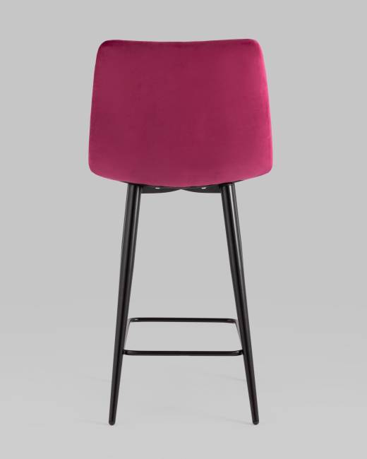 Стул полубарный Джанго велюр винный 2 шт.