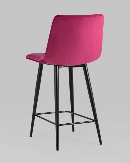 Стул полубарный Джанго велюр винный 2 шт.