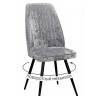 Стул DikLine 327 поворотный M13 светло-серый, ножки черные