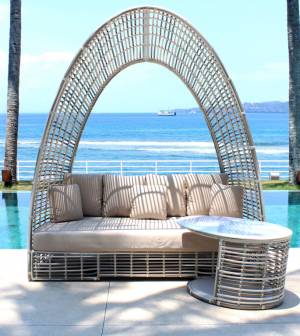 Лаунж-лежак плетеный Grazia 2130х1070х2420 мм