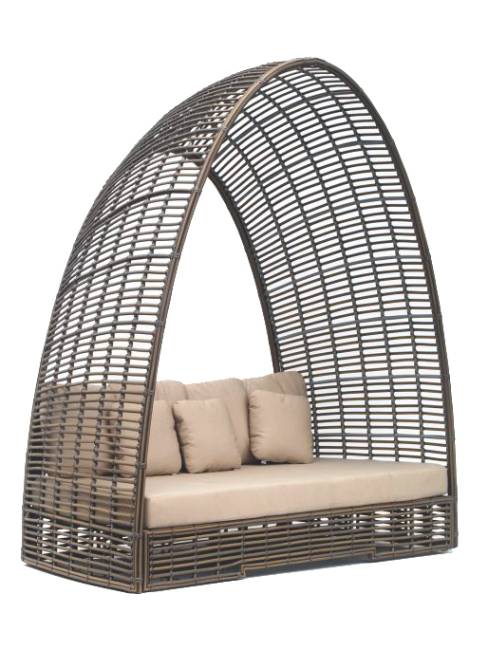 Лаунж-лежак плетеный Grazia 2130х1070х2420 мм