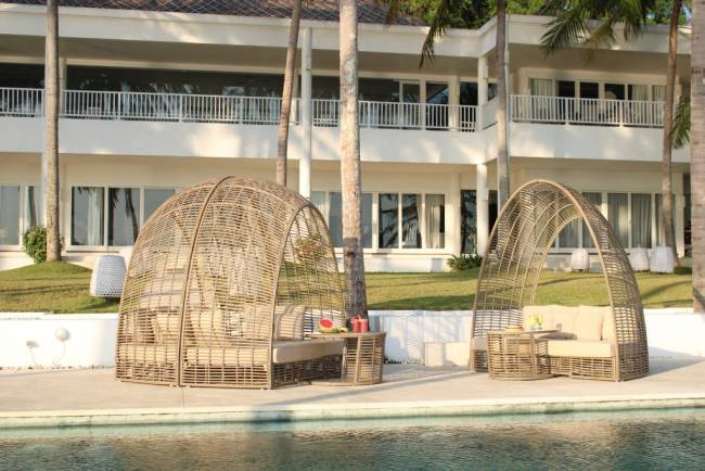 Лаунж-лежак плетеный Grazia 2130х1070х2420 мм