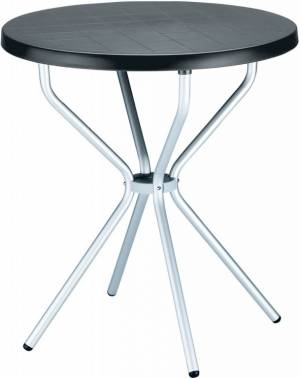 Стол пластиковый Elfo 70 черный Ø700х720 мм