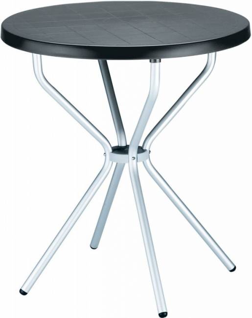 Стол пластиковый Elfo 70 черный Ø700х720 мм