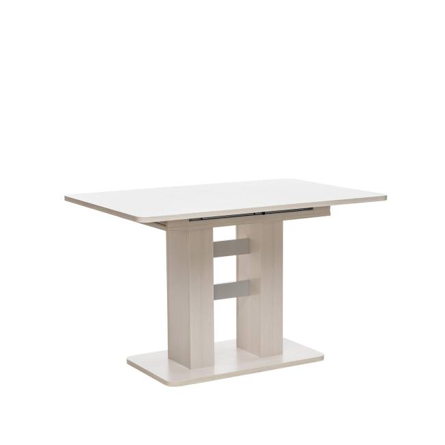 Стол раздвижной 80.530 Leset Гранд Бодега белый, компаньон Серый