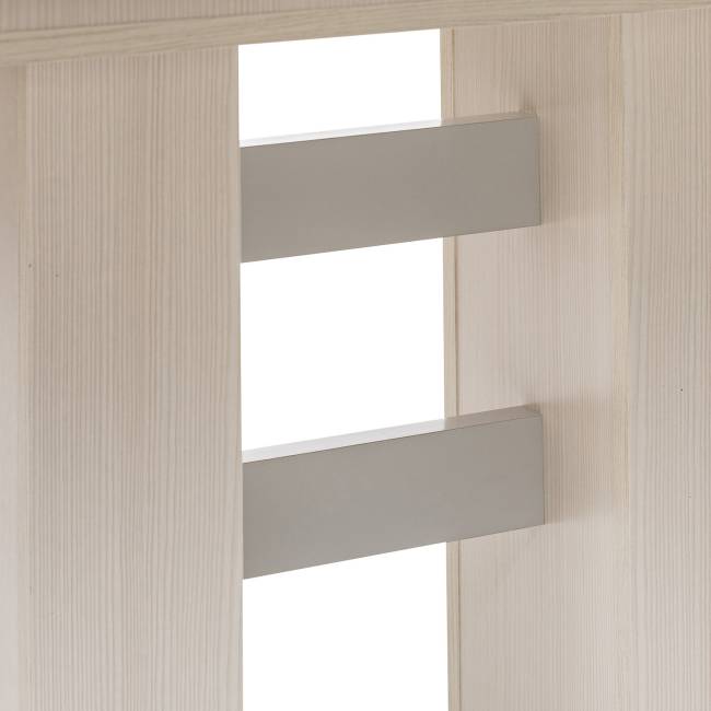 Стол раздвижной 80.530 Leset Гранд Бодега белый, компаньон Серый