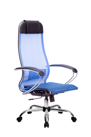 Кресло МЕТТА-4(MPRU)/подл.131/осн.003, васильковый/васильковый