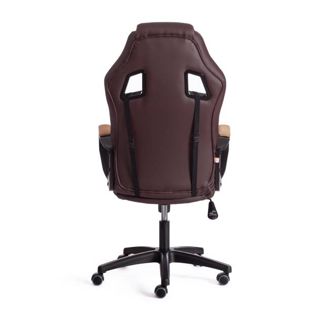 Кресло DRIVER (22) кож/зам/ткань, коричневый/бронза, 36-36/TW-21 коричневый/бронза кож/зам/ткань