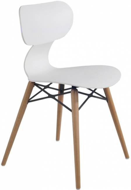 Стул пластиковый Yugo-S Wox Beech белый 460х475х783 мм