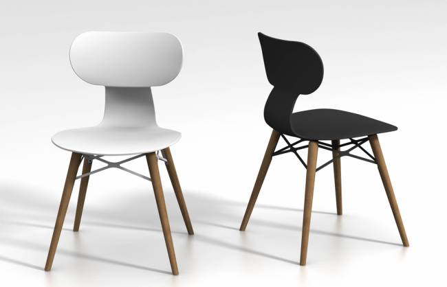 Стул пластиковый Yugo-S Wox Beech белый 460х475х783 мм