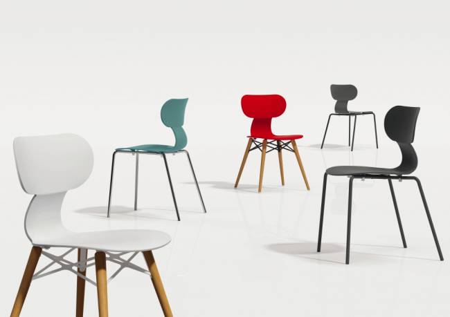 Стул пластиковый Yugo-S Wox Beech белый 460х475х783 мм