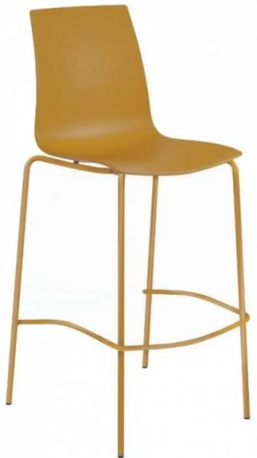 Стул пластиковый барный X-Treme BSL Pro темно-желтый 520х520х1100 мм