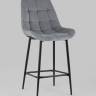 Стул полубарный Флекс велюр велютто серый 2 шт.