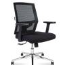 Кресло офисное / Торонто LB / база хром / черный пластик / черная сетка / черная ткань