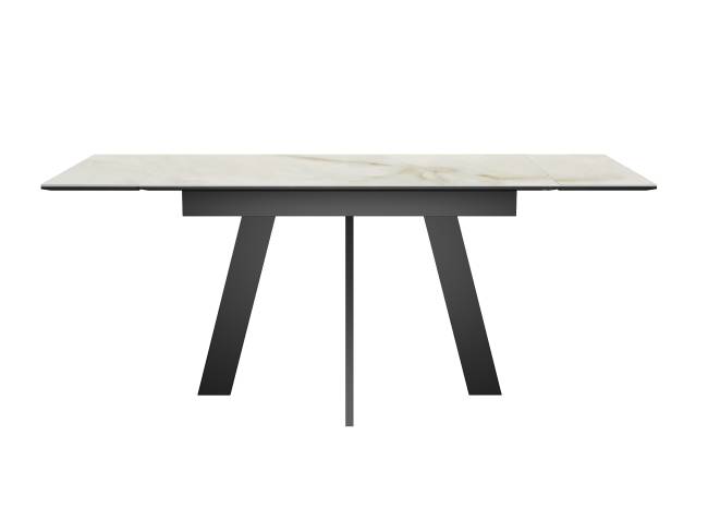 Стол DikLine SKM110 Керамика глянец Ostra Bianco (мрамор глянец белый)/подстолье черное Стол DikLine SKM110 Керамика глянец Ostra Bianco (мрамор глянец белый)/подстолье черное