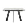 Стол DikLine SKM110 Керамика глянец Ostra Bianco (мрамор глянец белый)/подстолье черное Стол DikLine SKM110 Керамика глянец Ostra Bianco (мрамор глянец белый)/подстолье черное