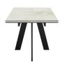 Стол DikLine SKM110 Керамика глянец Ostra Bianco (мрамор глянец белый)/подстолье черное Стол DikLine SKM110 Керамика глянец Ostra Bianco (мрамор глянец белый)/подстолье черное