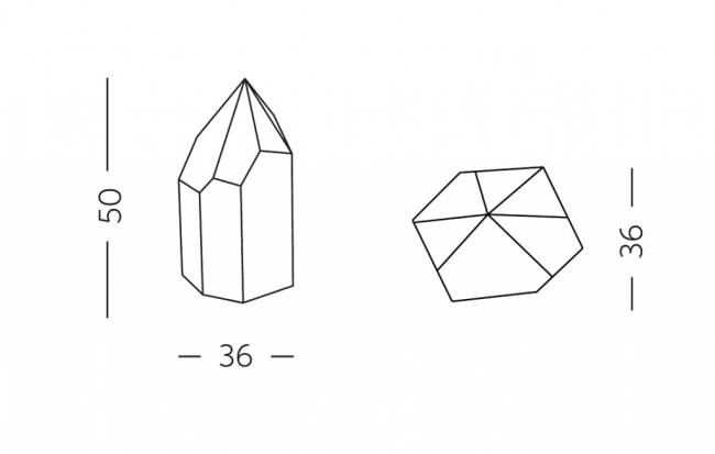 Светильник пластиковый настольный Kristal Lighting белый 360х360х500 мм