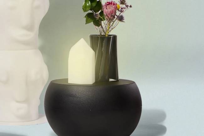 Светильник пластиковый настольный Kristal Lighting белый 360х360х500 мм