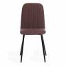 Стул ARC  ткань/металл, 46 х 52 х 88 см, коричневый 01/черный (Комплект из 4 шт.) коричневый ткань/металл