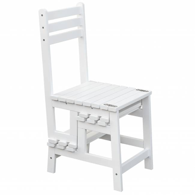 Стул-стремянка Массив снег Стул-стремянка Массив снег