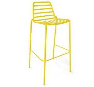 Стул металлический барный Link желтый 460х420х960 мм