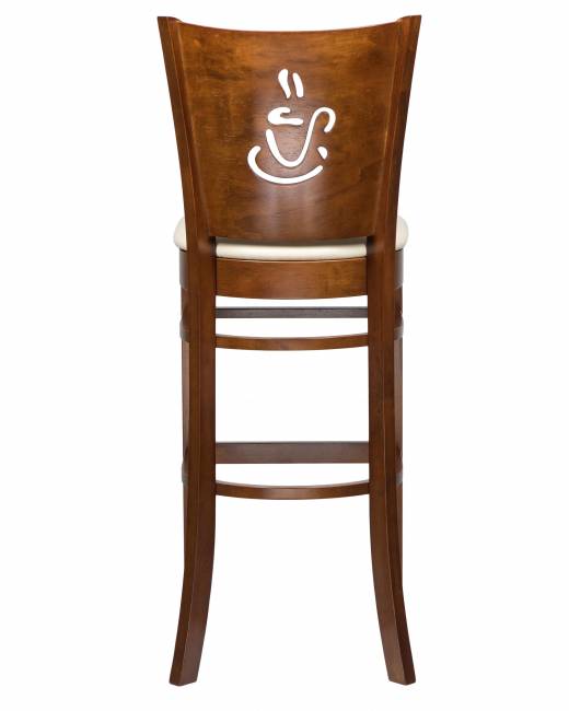 Стул барный DOBRIN JERRY BAR, шоколад, кремовый