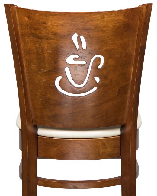 Стул барный DOBRIN JERRY BAR, шоколад, кремовый