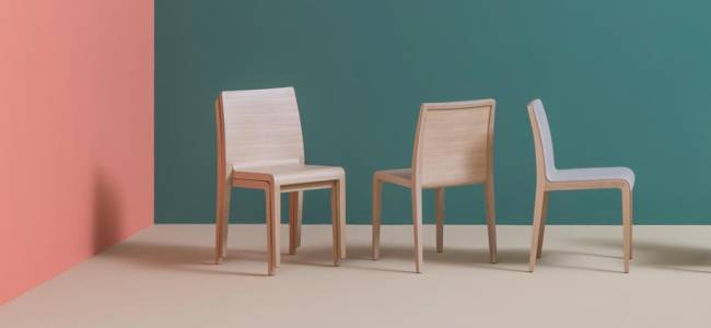 Стул деревянный Young серый 430х530х825 мм